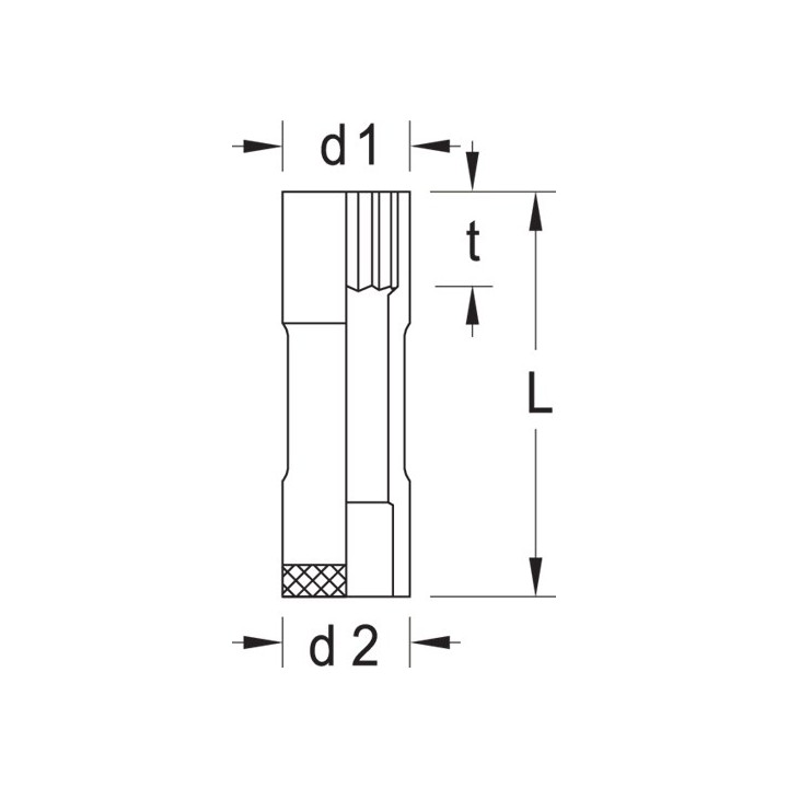 D 19 L 10 Καρυδάκι 1/2in, μακρύ 10 mm GEDORE | PAM