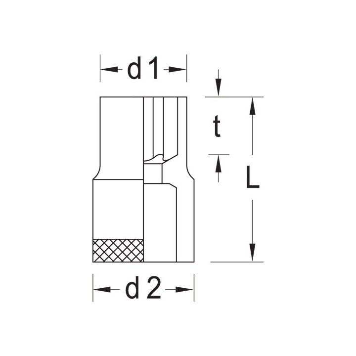 TX 19 E10 Καρυδάκι 1/2in TORX E10 GEDORE | PAM