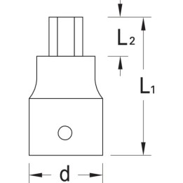 IN 20 3 Καρυδάκι με μύτη κατσαβιδιού 1/4″ εξαγ. 3 mm GEDORE | PAM