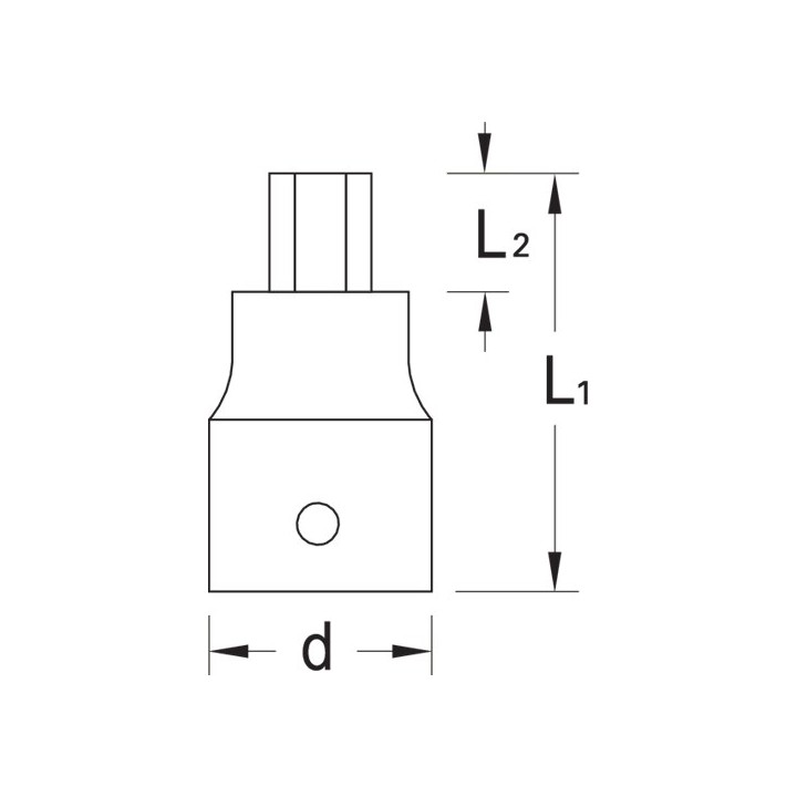 IN 20 3 Καρυδάκι με μύτη κατσαβιδιού 1/4in εξαγ. 3 mm GEDORE | PAM