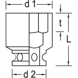 K 30 6 Κρουστικό καρυδάκι 3/8in 6 mm GEDORE | PAM