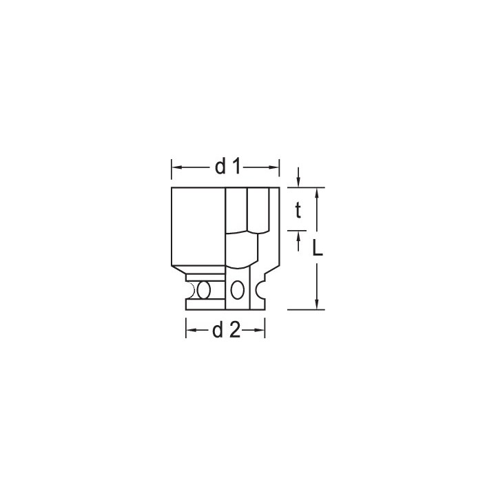 K 30 6 Κρουστικό καρυδάκι 3/8in 6 mm GEDORE | PAM