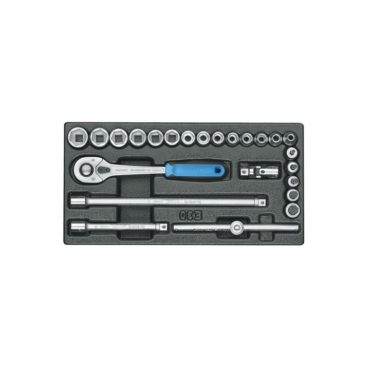 1500 ES-30 Συλλογή από καρυδάκια 3/8in, σε μονάδα εργαλείων 1/3 ES GED