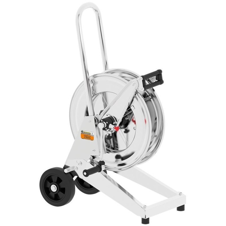 ECODORA 246534/20 Χειροκίνητο τροχήλατο καρούλι σωλήνα inox AISI 304 ζ