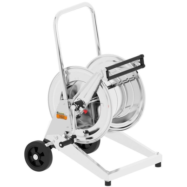 ECODORA 246564/25 Χειροκίνητο τροχήλατο καρούλι σωλήνα inox AISI 304 ζ