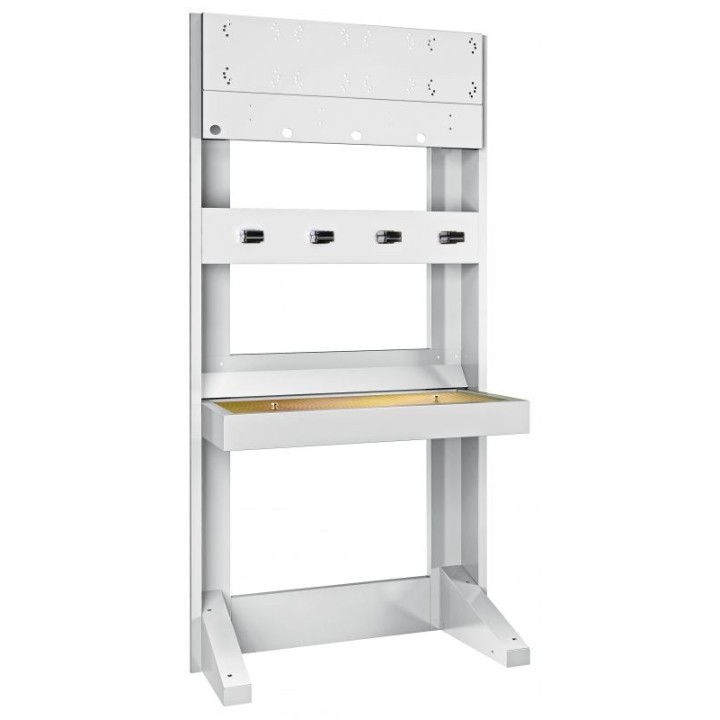 ECODORA 0E39307 Frontal στήλη σέρβις για 6 καρούλια σωλήνα με containm