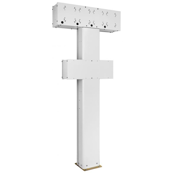 ECODORA 0E39338 Double sided στήλη σέρβις με 1 στήριγμα για 4+4 καρούλ