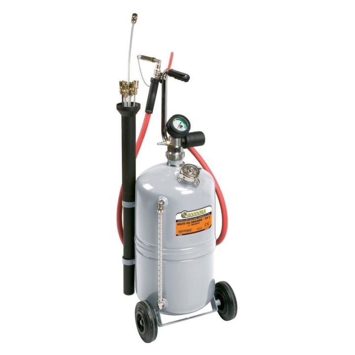 ECODORA 0E43024 Φορητό αναρροφητήρας λαδιού 24 litres με σετ σωληνακίω