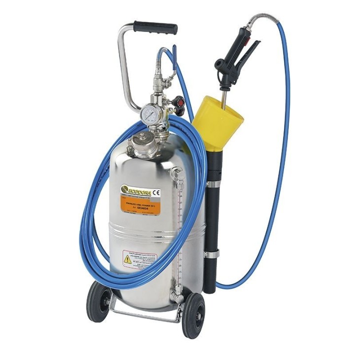 ECODORA 0E24024 Τροχός τοποθετημένο AISI 304 polished inox foamer με 2