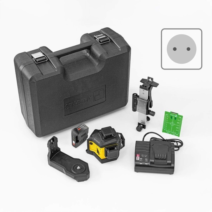 Laser STABILA LAX 600 G, 12 V system, 7 pcs (EU) | PAM.gr
