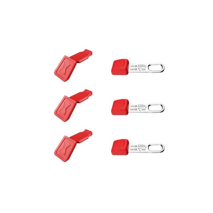 00 63 06 TCR CC and TT Clips (κόκκινο, 3 τεμ. each) KNIPEX