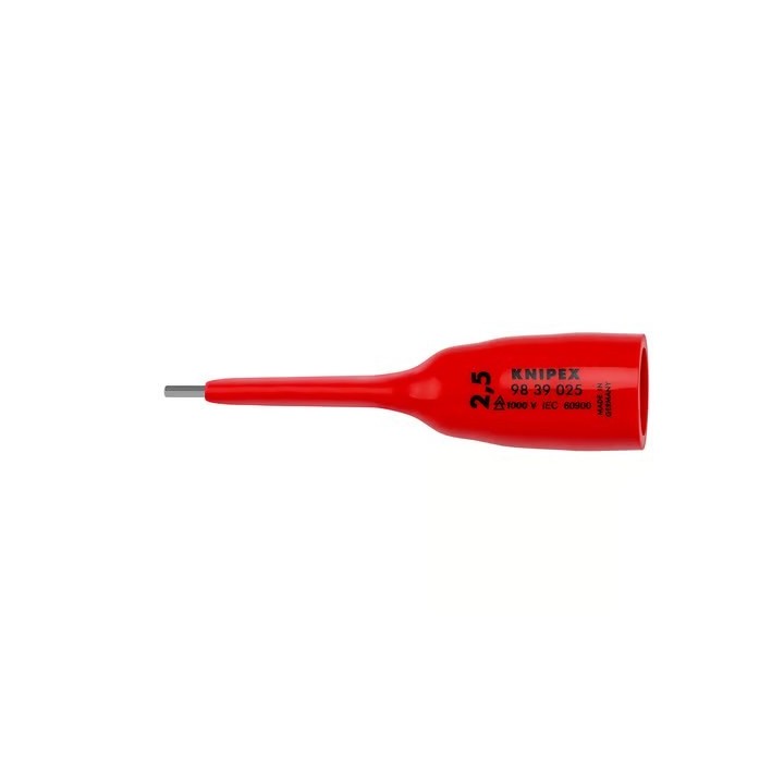 98 39 025 HEXAGON SOCKET WRENCHES, 3/8" 2,5MM KNIPEX