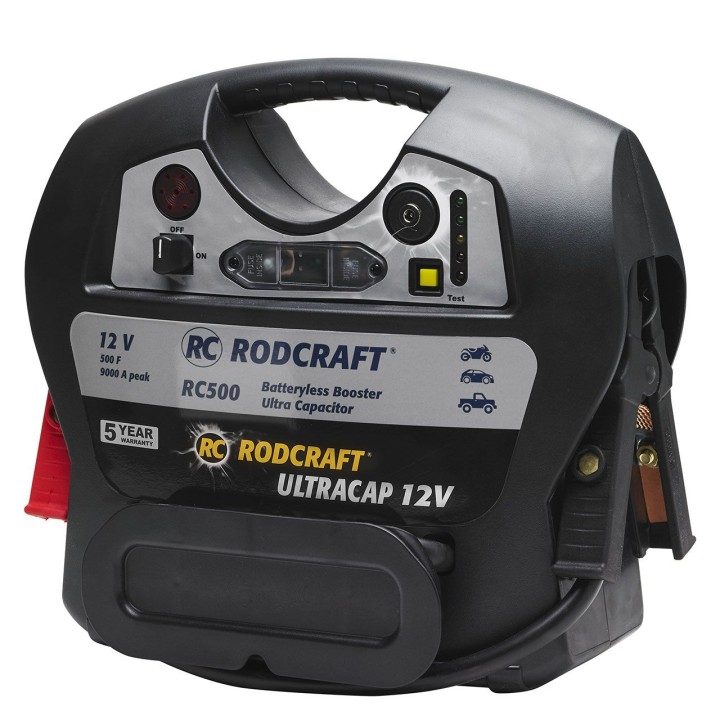 Εκκινητής πυκνωτών RODCRAFT RC500 12V – 9000 A εκκίνησης, 500 F