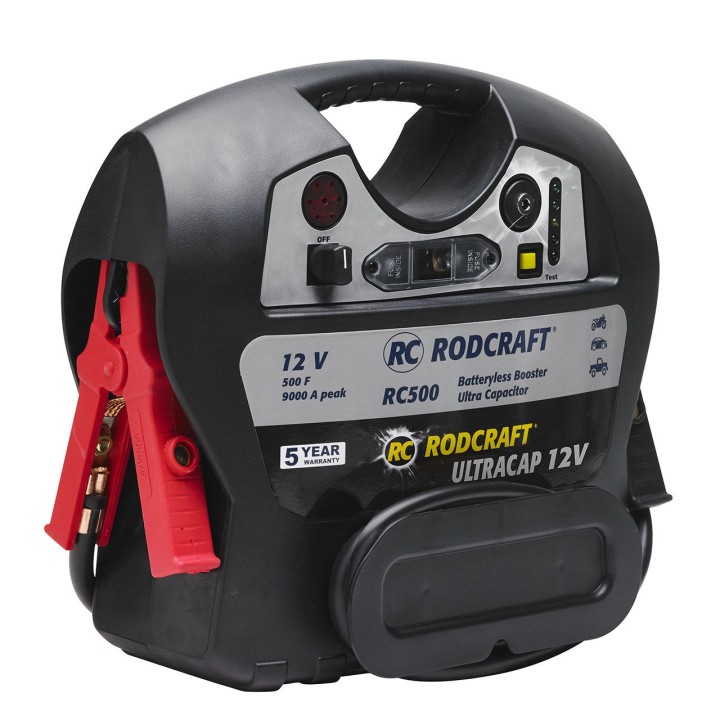 Εκκινητής πυκνωτών RODCRAFT RC500 12V – 9000 A εκκίνησης, 500 F