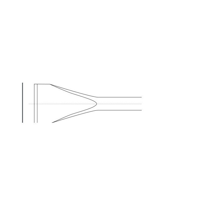 KNIPEX 9R 212 14020 SB Φαρδύ πλακέ καλέμι SDS plus 30 x 202 mm (bliste