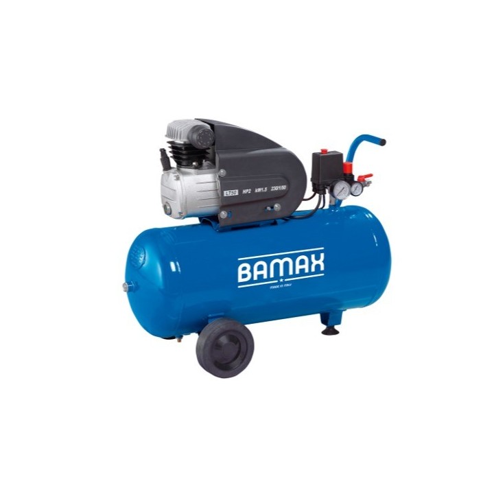 BAMAX BX230/50 Αεροσυμπιεστής μονομπλόκ λαδιού 50 L, 2 HP, 230 V