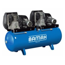 BAMAX BX60G/500T7,5+7,5 Αεροσυμπιεστής tandem 500 L, 7,5 + 7,5 HP, τρι