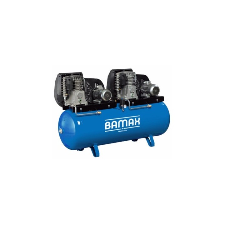 BAMAX BX60G/500T7,5+7,5 Αεροσυμπιεστής tandem 500 L, 7,5 + 7,5 HP, τρι