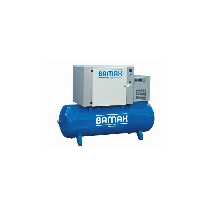 BAMAX BX59GSIL/500FT5,5D Αθόρυβος αεροσυμπιεστής 500 L, 5,5 HP με ξηρα