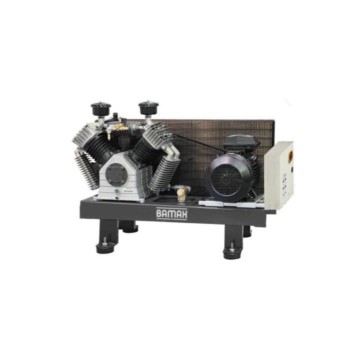 BAMAX BX100G/BF20T Μονάδα αεροσυμπιεστή σε βάση 20 HP, τριφασική