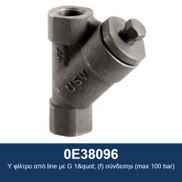 ECODORA 0E38096 Φίλτρο Y γραμμής με G 1" (f) συνδέσεις (max 100 bar)