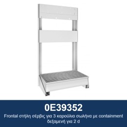 ECODORA 0E39352 Frontal στήλη σέρβις για 3 καρούλια σωλήνα με containm