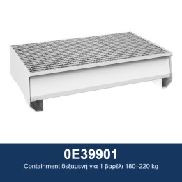 ECODORA 0E39901 Containment δεξαμενή για 1 βαρέλι 180–220 kg
