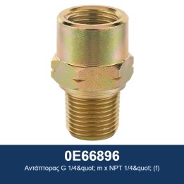 ECODORA 0E66896 Αντάπτορας G 1/4" m x NPT 1/4" (f)