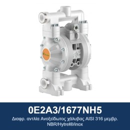 ECODORA 0E2A3/1677NH5 Διαφρ. αντλία Ανοξείδωτος χάλυβας AISI 316 μεμβρ