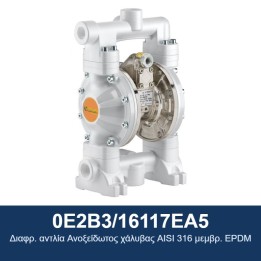ECODORA 0E2B3/16117EA5 Διαφρ. αντλία Ανοξείδωτος χάλυβας AISI 316 μεμβ