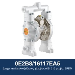 ECODORA 0E2B8/16117EA5 Διαφρ. αντλία Ανοξείδωτος χάλυβας AISI 316 μεμβ