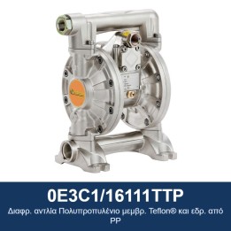 ECODORA 0E3C1/16111TTP Διαφρ. αντλία Πολυπροπυλένιο μεμβρ. Teflon® και
