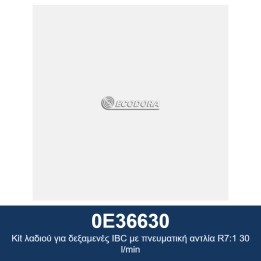 ECODORA 0E36630 Κιτ λαδιού για δεξαμενές IBC με πνευματική αντλία R7:1