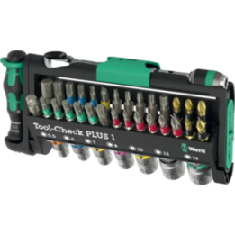 Wera Tool-Check PLUS 1 – Σετ καστάνιας με μύτες και καρυδάκια 39 τεμ.