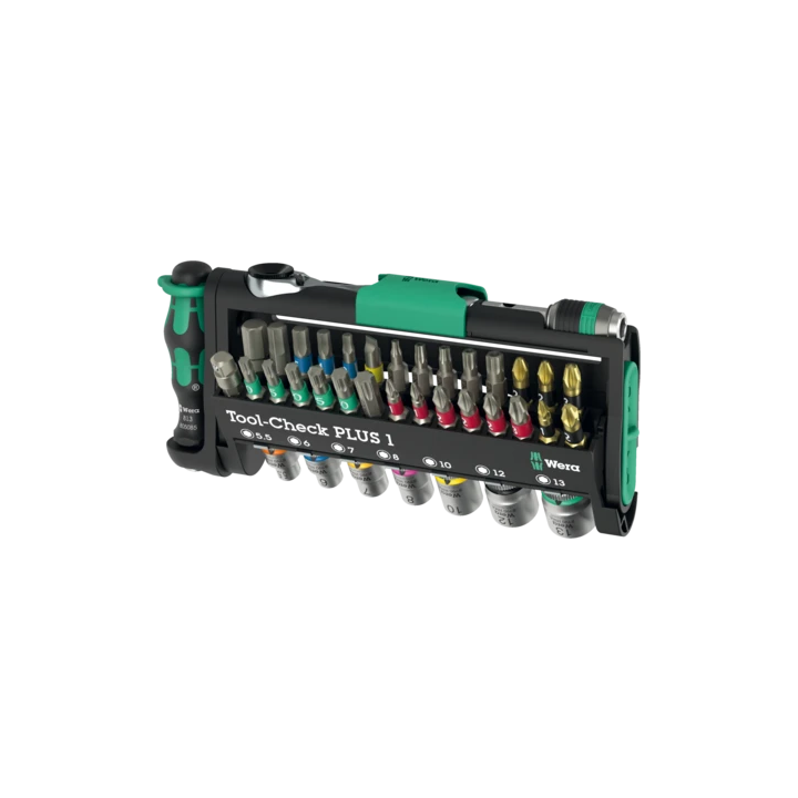 Wera Tool-Check PLUS 1 – Σετ καστάνιας με μύτες και καρυδάκια 39 τεμ.