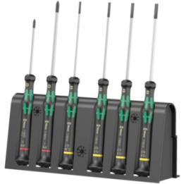 Wera 2035/6 B Rack – Σετ κατσαβιδιών ακριβείας ηλεκτρονικών με βάση 6
