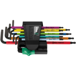Wera 967/9 TX BO Multicolour 1 – Σετ κλειδιών TORX BO Γ ασφαλείας 9 τε