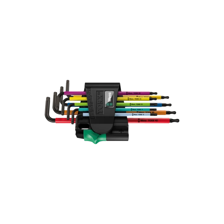 Wera 967/9 TX BO Multicolour 1 – Σετ κλειδιών TORX BO Γ ασφαλείας 9 τε