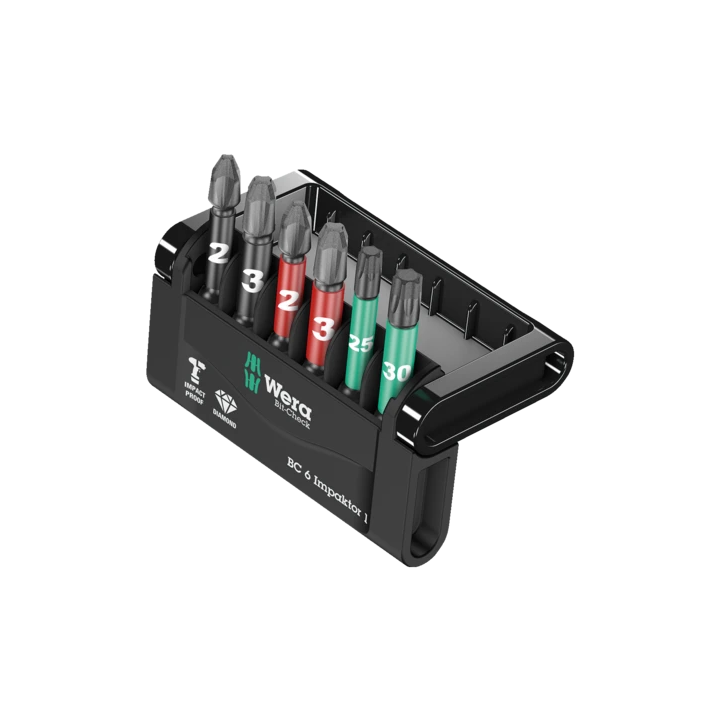 Wera Bit-Check 6 Impaktor 1 – Σετ μυτών Impaktor 50 mm για παλμικά 6 τ