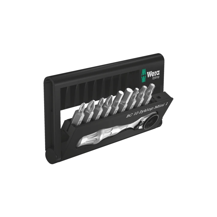 Wera Bit-Check 10 Zyklop Mini 1 – Σετ μυτών με mini καστάνια 10 τεμ.