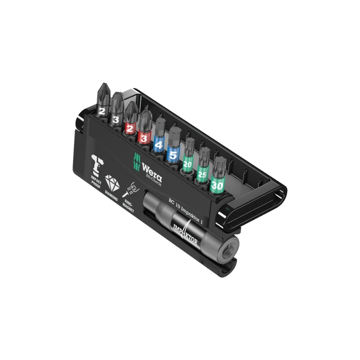 Wera Bit-Check 10 Impaktor 1 – Σετ μυτών Impaktor για παλμικά 10 τεμ.