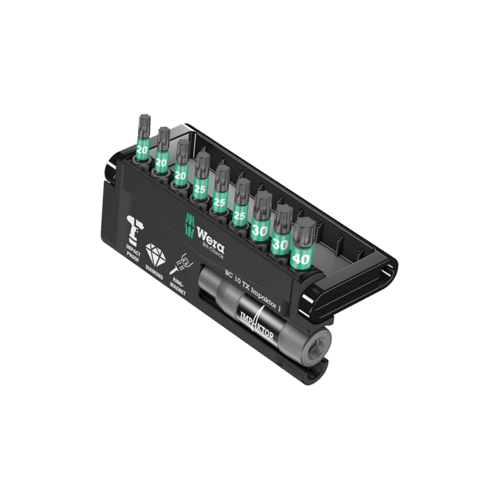 Wera Bit-Check 10 TX Impaktor 1 – Σετ μυτών TORX Impaktor για παλμικά