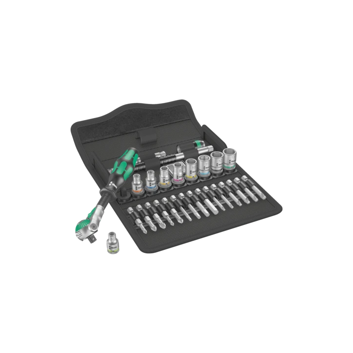 Wera 8100 SA 6 Zyklop Speed – Σετ καστάνιας 1/4" με καρυδάκια και μύτε