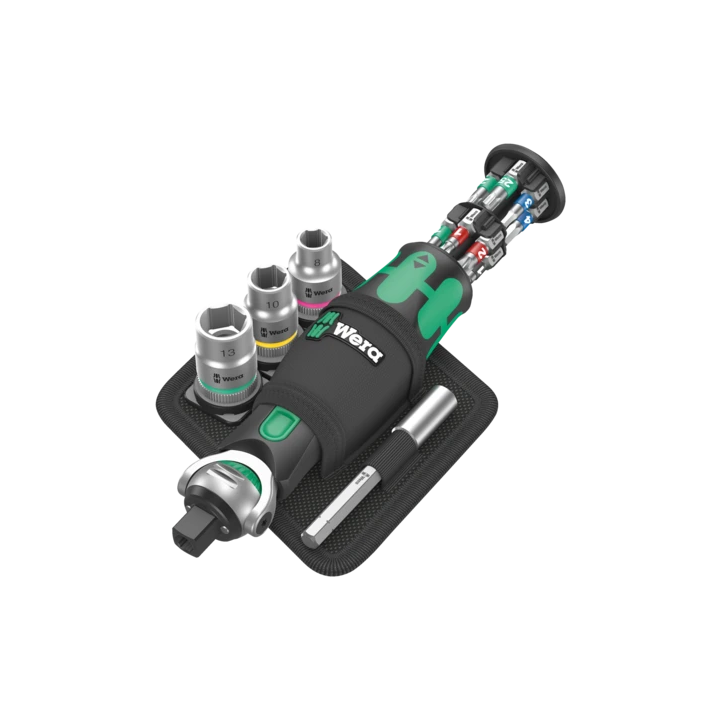 Wera 8009 Zyklop Pocket Set 2 – Σετ καστάνιας τσέπης 3/8" με μύτες και