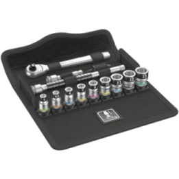 Wera 8100 SA 12 HF Zyklop Metal – Σετ καστάνιας 1/4" με καρυδάκια με λ