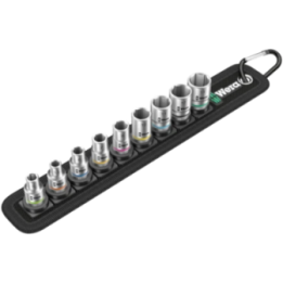 Wera Belt A 4 Zyklop – Σετ καρυδάκια 1/4" σε υφασμάτινη ζώνη 9 τεμ.