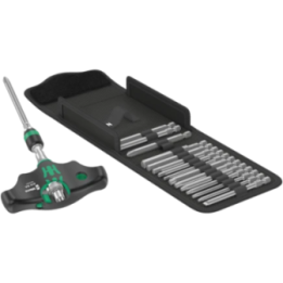 Wera Kraftform Kompakt 400 RA Set 1 – Σετ μυτοκράτη λαβής Τ με καστάνι