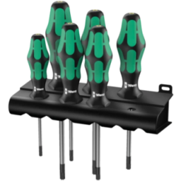 Wera 367/6 TORX BO Kraftform – Σετ κατσαβιδιών TORX ασφαλείας με βάση