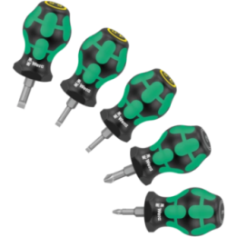 Wera Stubby Set 2 – Σετ κοντών κατσαβιδιών (ίσια/PZ) 5 τεμ.