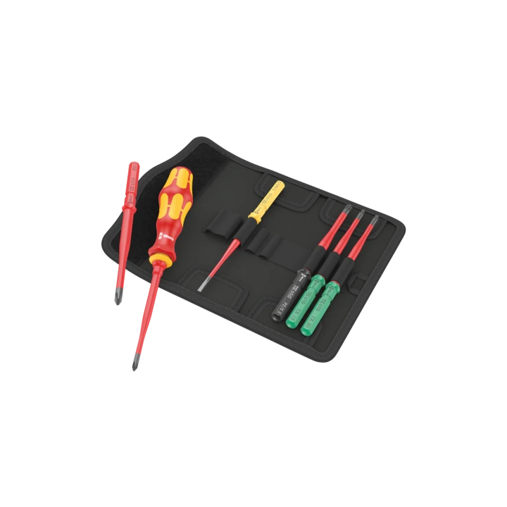 Wera Kraftform Kompakt VDE 7 extra slim 1 – Σετ μονωμένων λαμών VDE ex